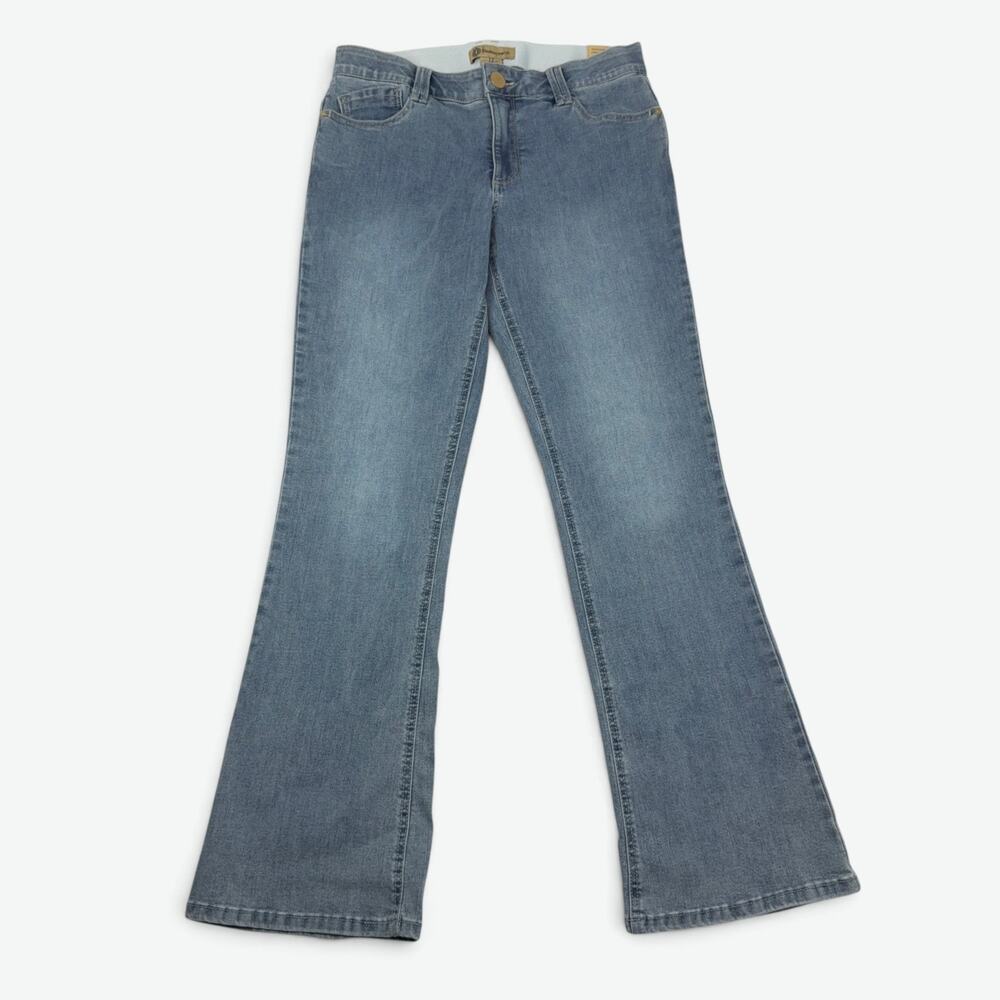 Democracy Jeans Itty Bitty Boo Womens 12 Mid Rise Ab Technology Stretch Blue NWT